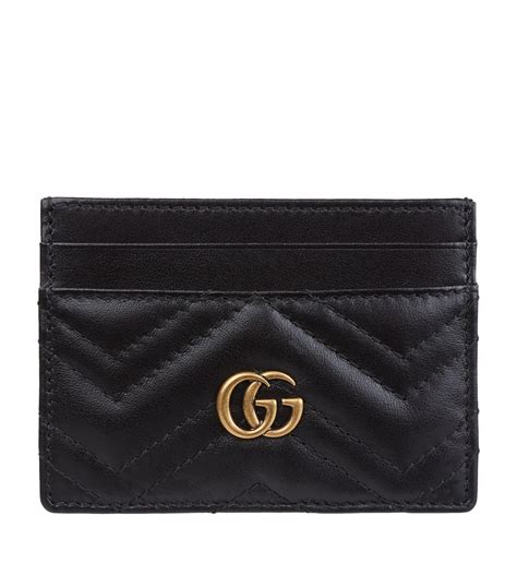 gucci black card case|gucci marmont card case wallet.